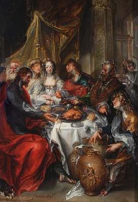 Simon de Vos The Wedding at Cana. oil painting image
